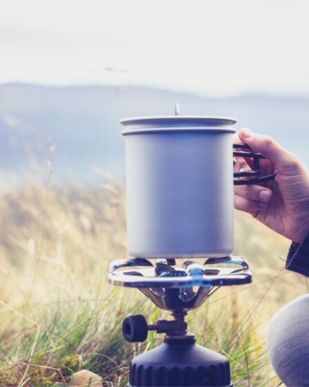 Réchaud en montagne